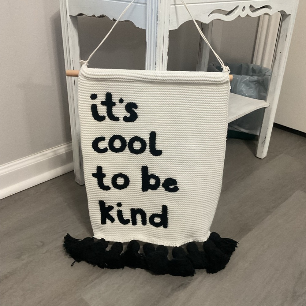 Target Black and White Inspirational Tapestry